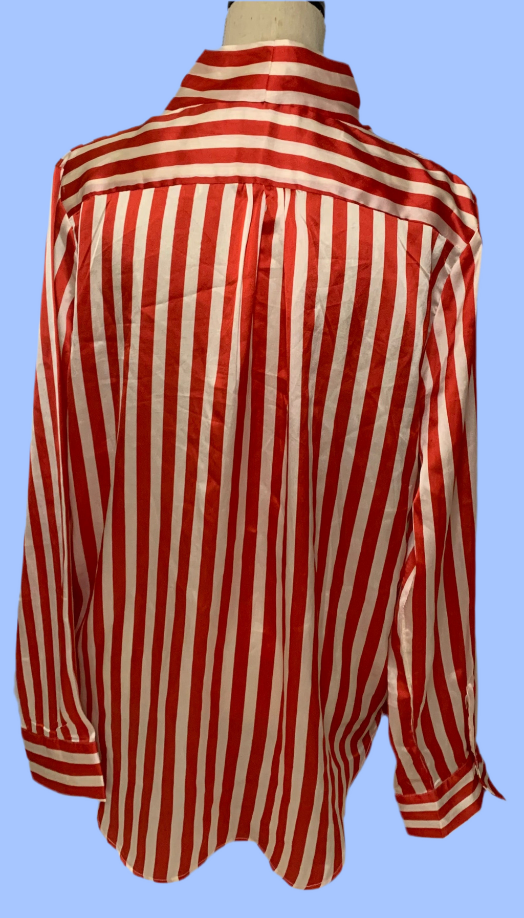 Blouse cache-coeur satinée