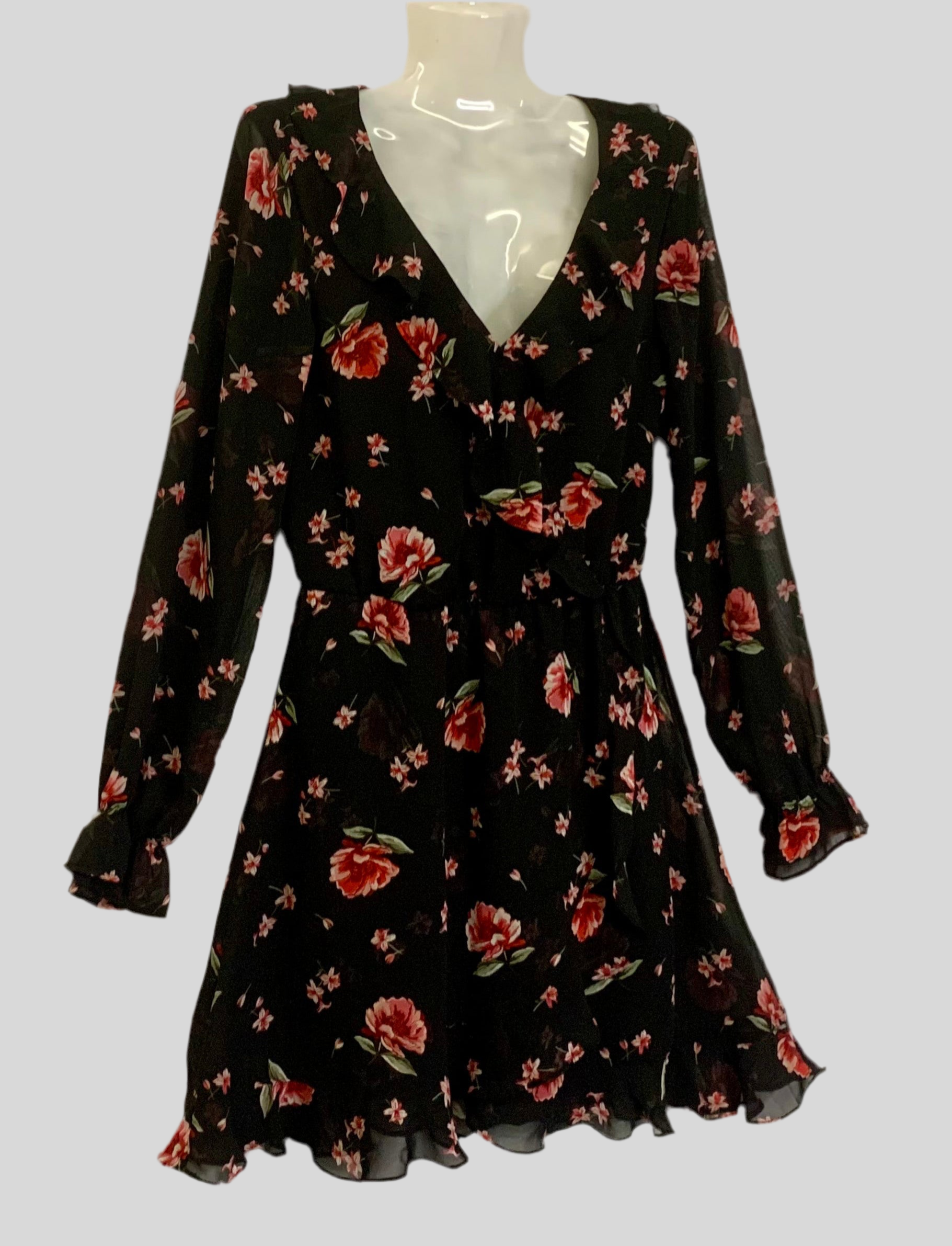 Robe courte fleurie