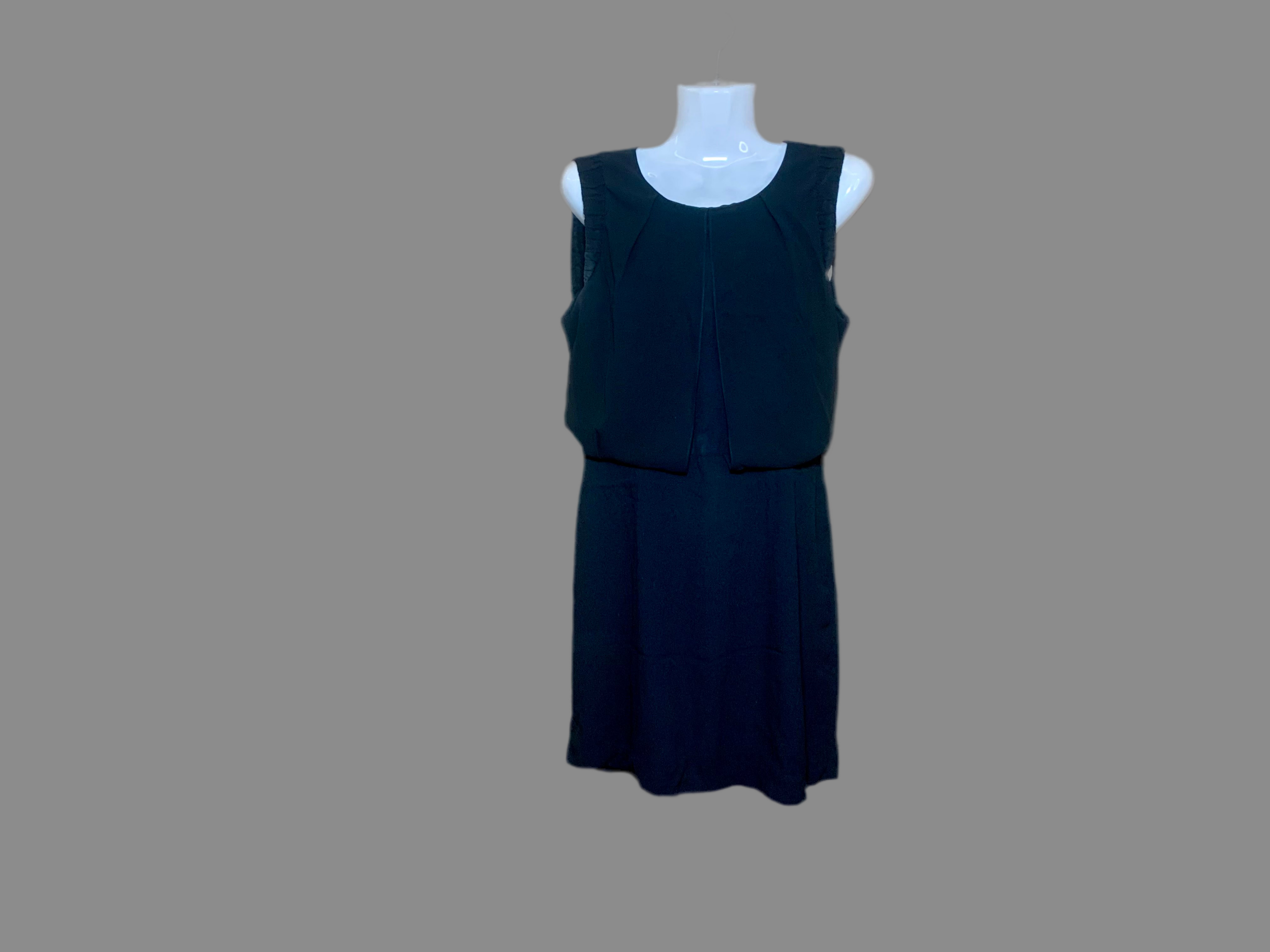 Robe noire Sandro — empiècement bustier