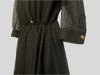Robe noire ajourée - Maje