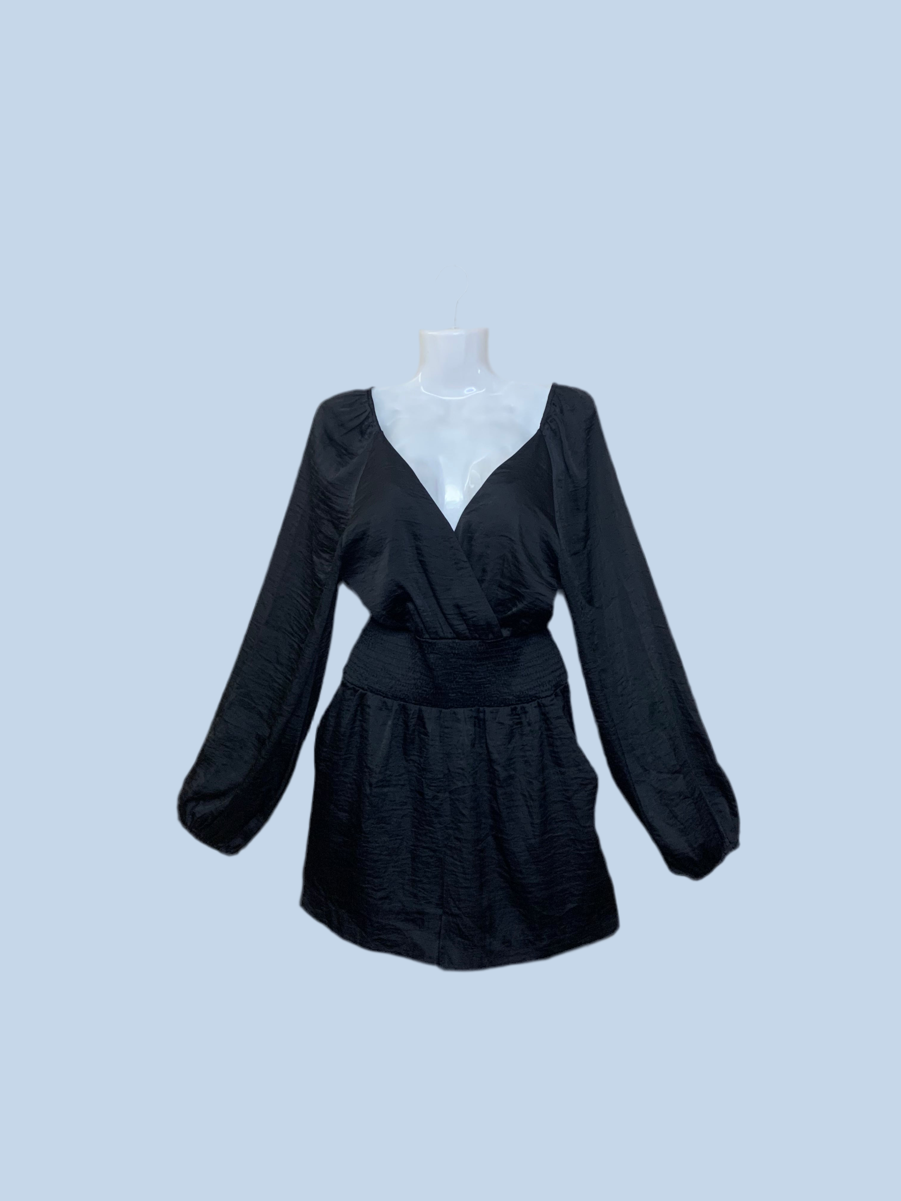 Combishort noir satiné - H&M