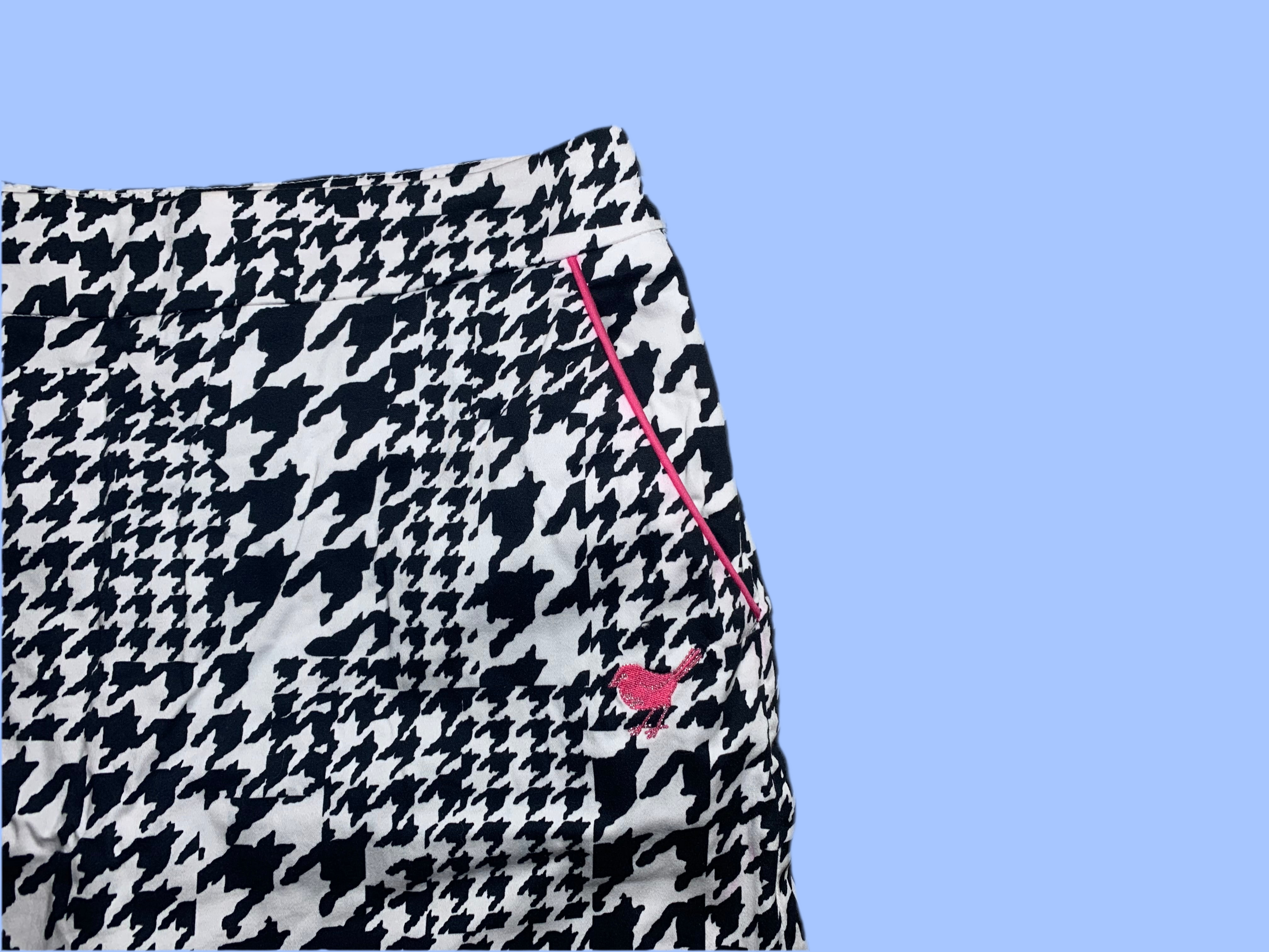 Mini-Jupe à Motif Pied-de-Poule "Girls Golf"