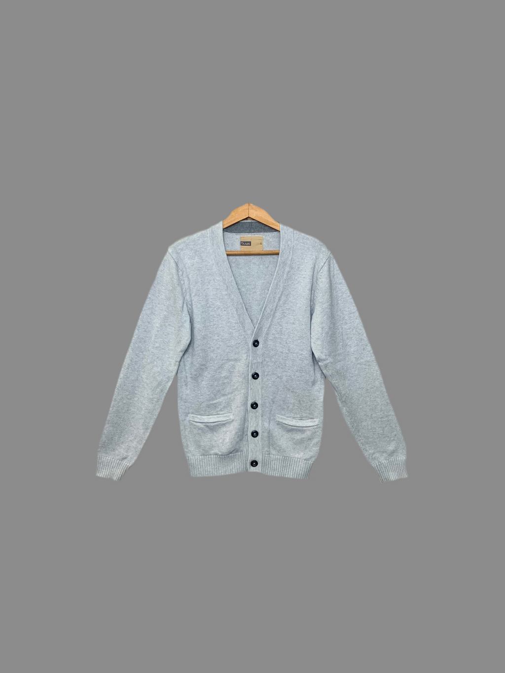 Gilet en maille fine grise- Jules