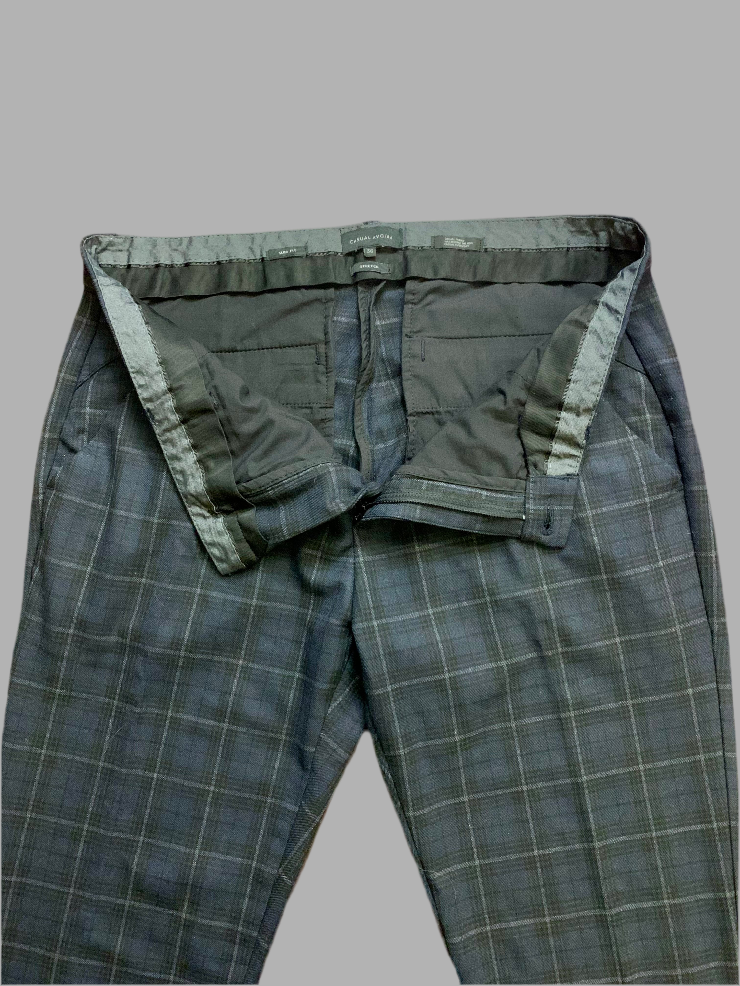 Pantalon à carreaux  Slim Fit -  Casual Friday