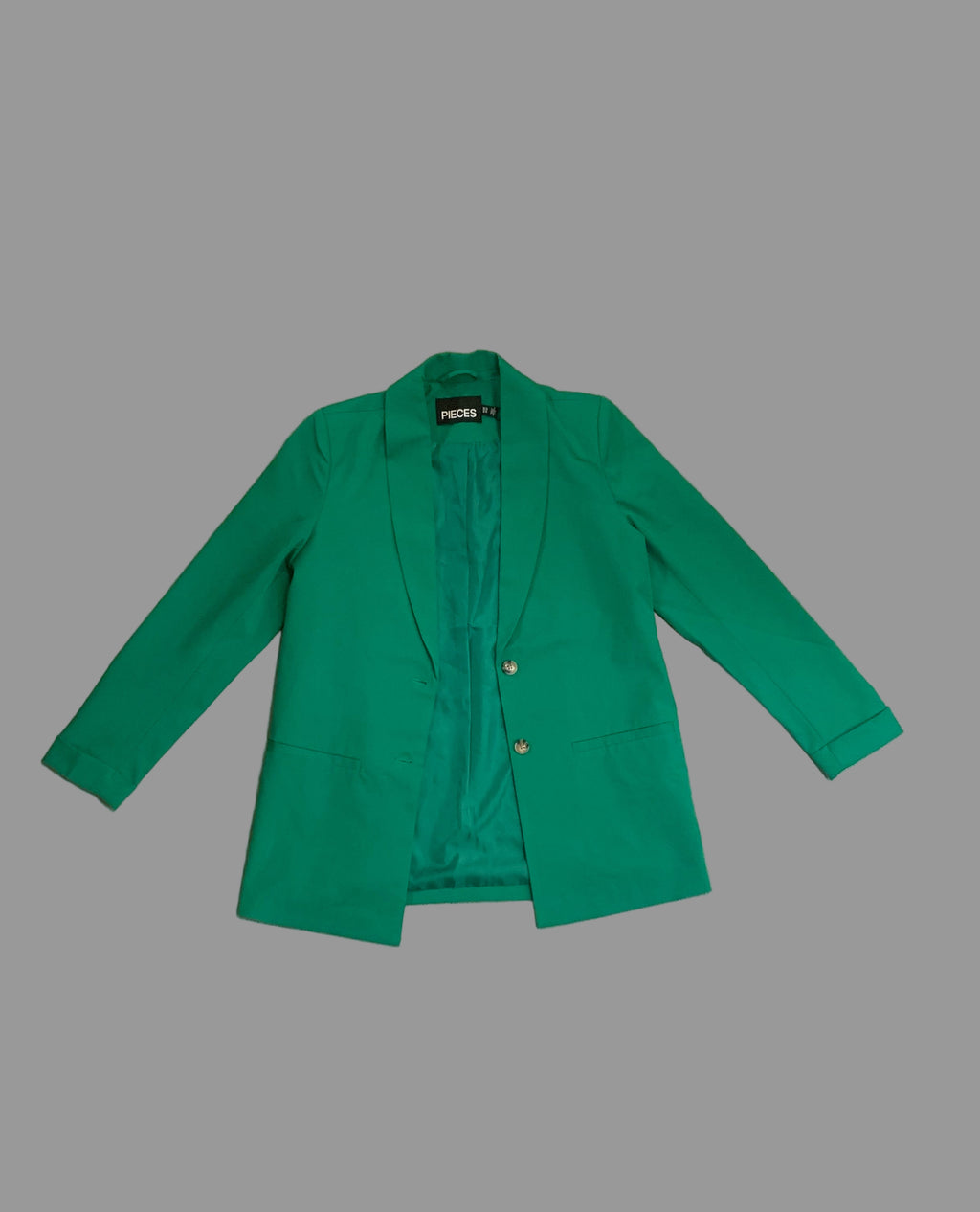 Blazer vert émeraude – Pieces –