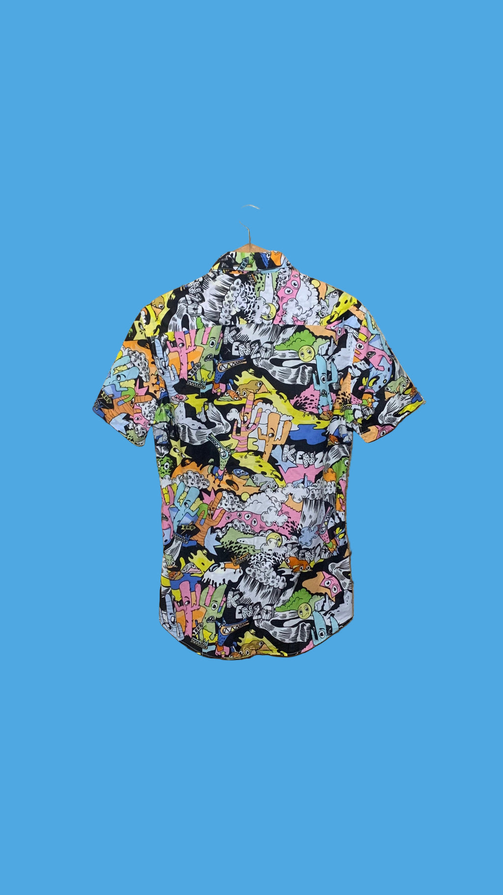 Chemise Kenzo – Slim Fit, imprimé pop multicolore