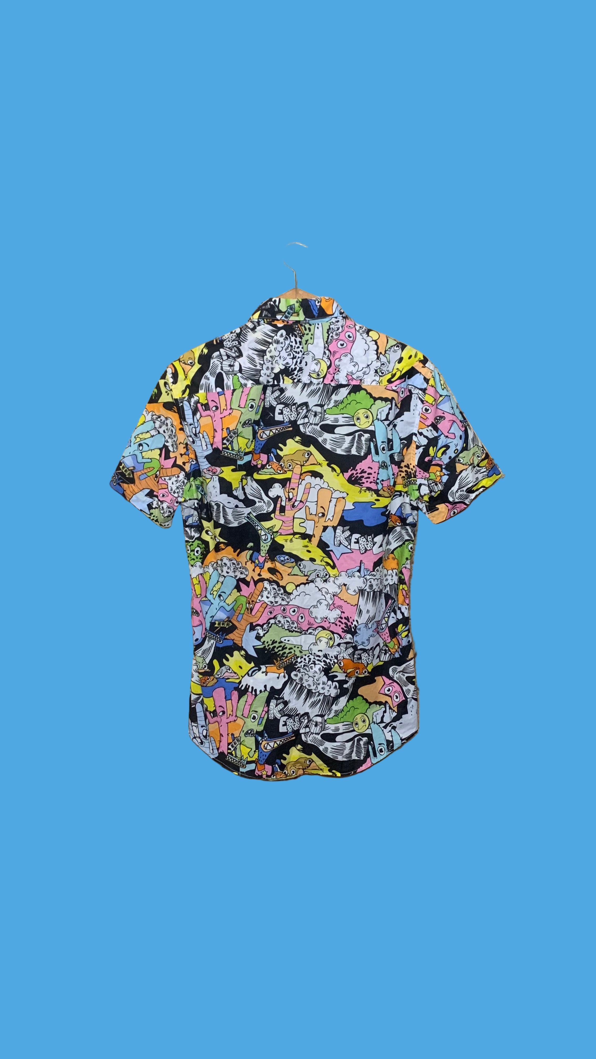 Chemise Kenzo – Slim Fit, imprimé pop multicolore
