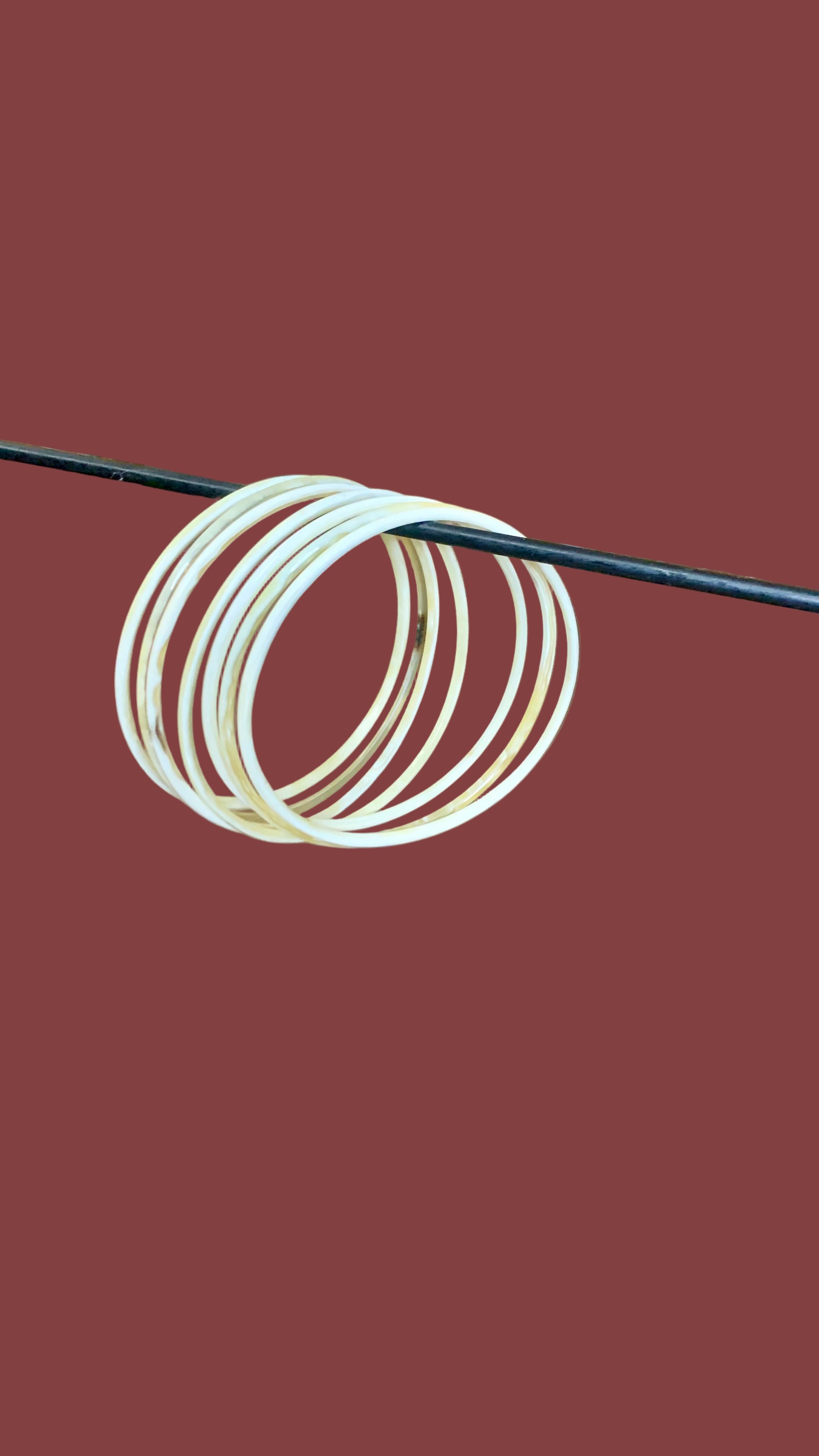lot de 7 bracelets en corne de buffle