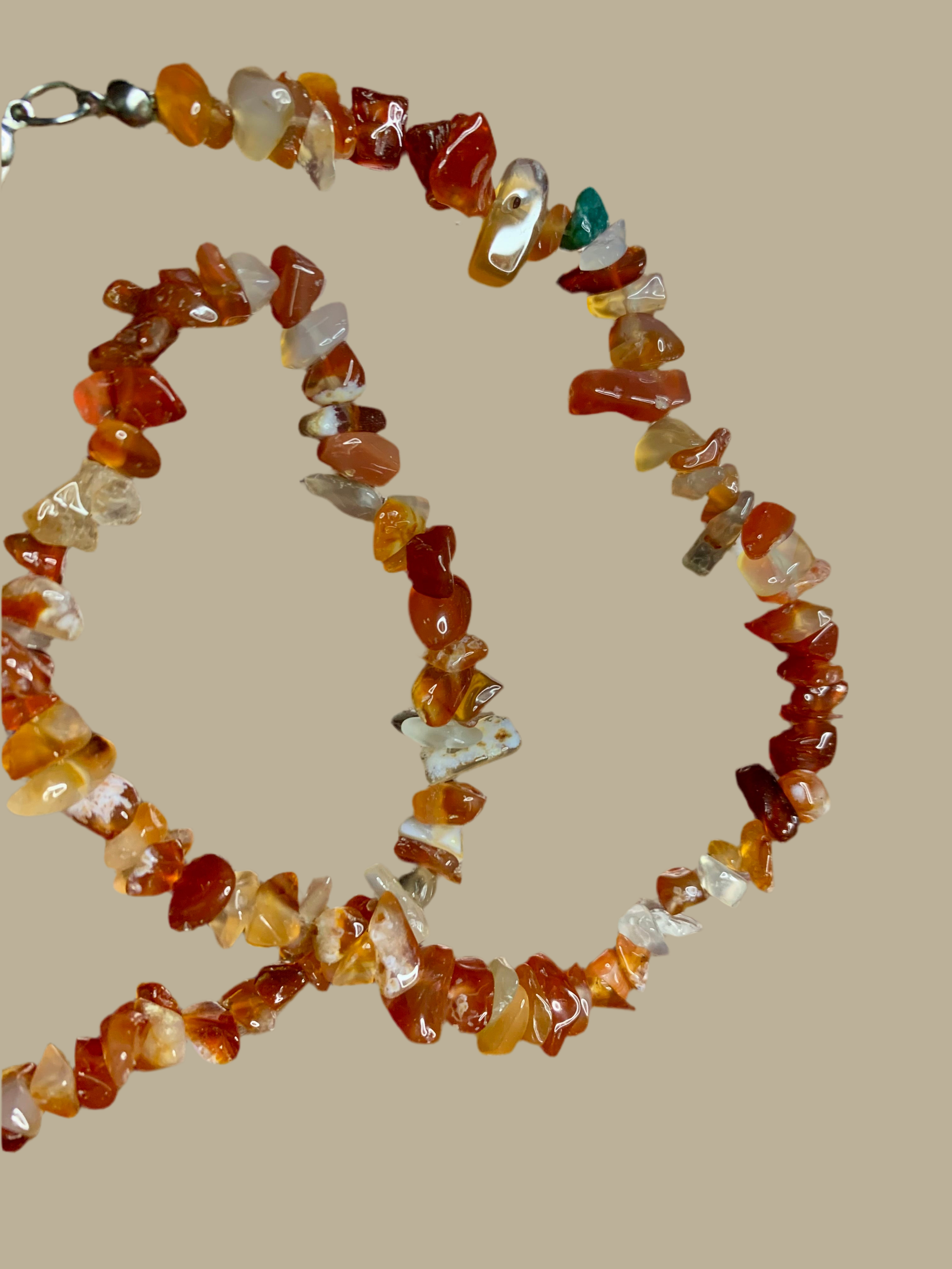 Collier en Cornaline