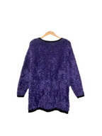 Pull long duveteux violet – Asos