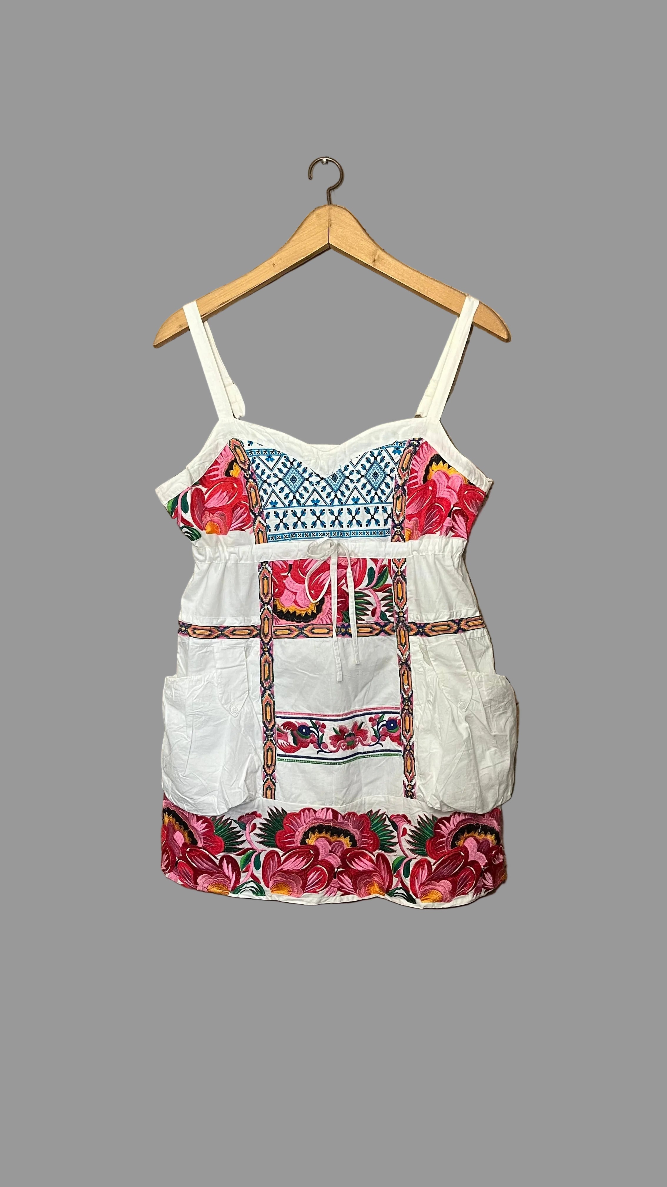 Haut bohème brodé Savage Culture – Taille L – 100% coton