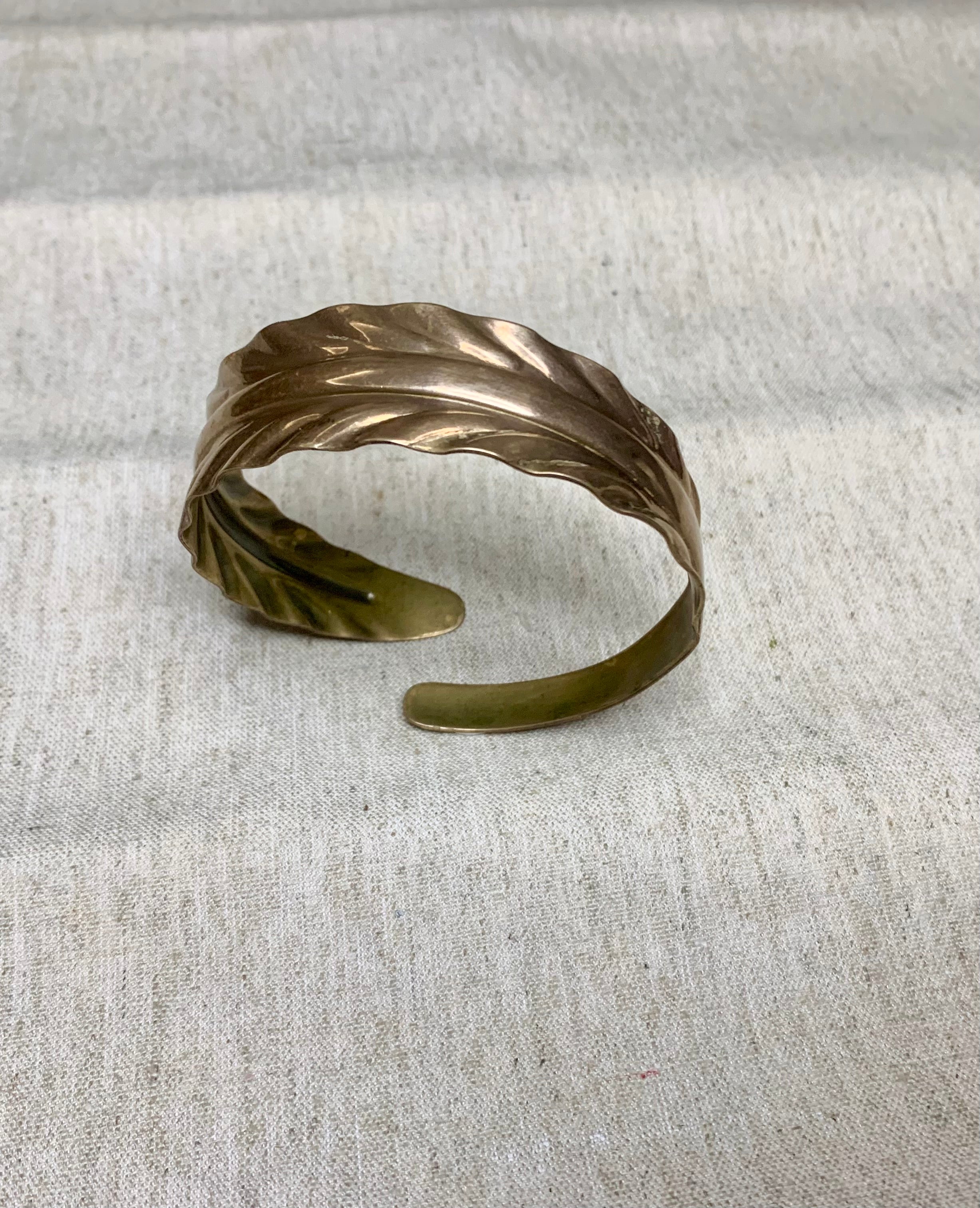 Bracelet manchette  laiton - vintage
