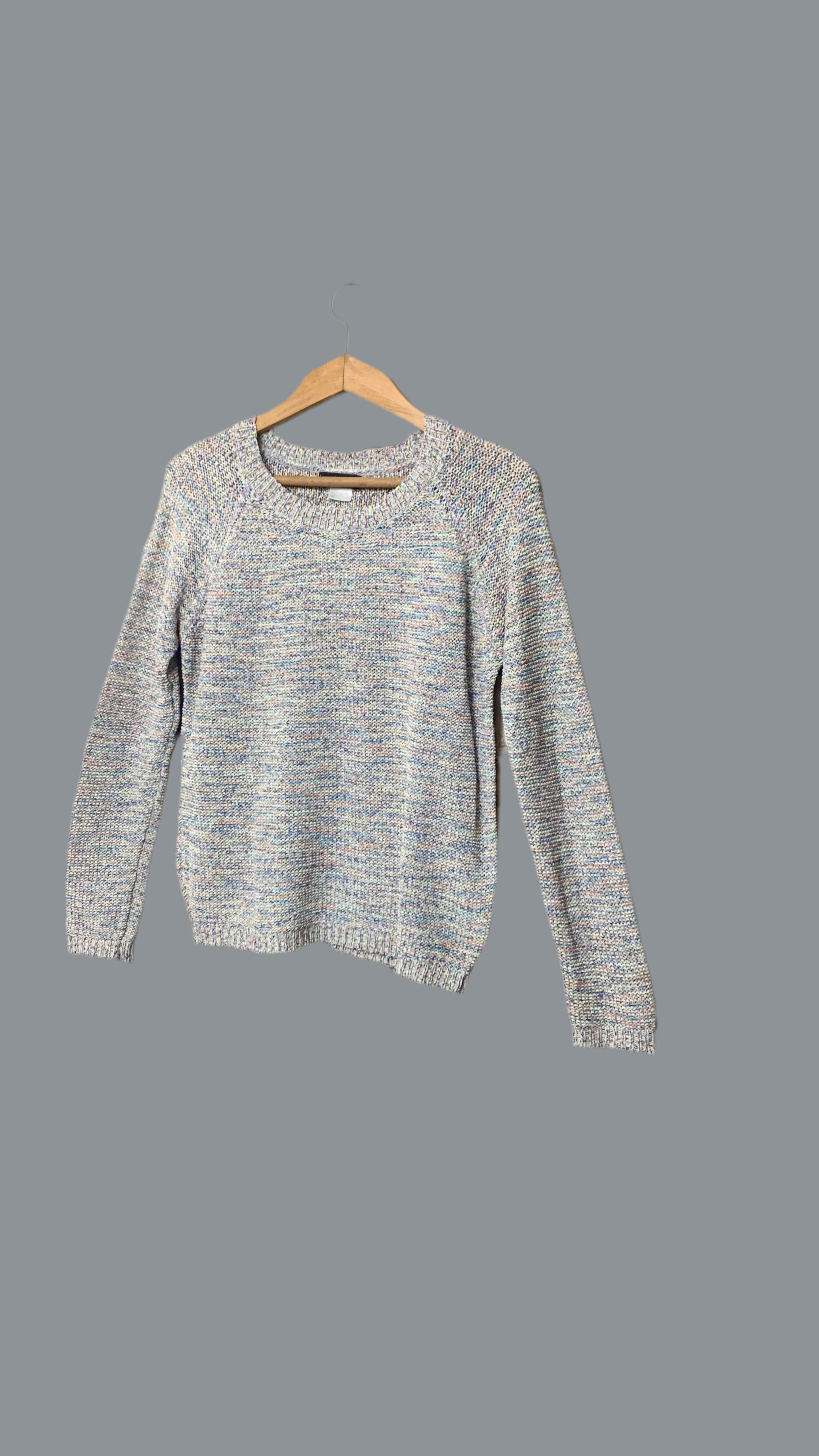Pull en maille multicolore