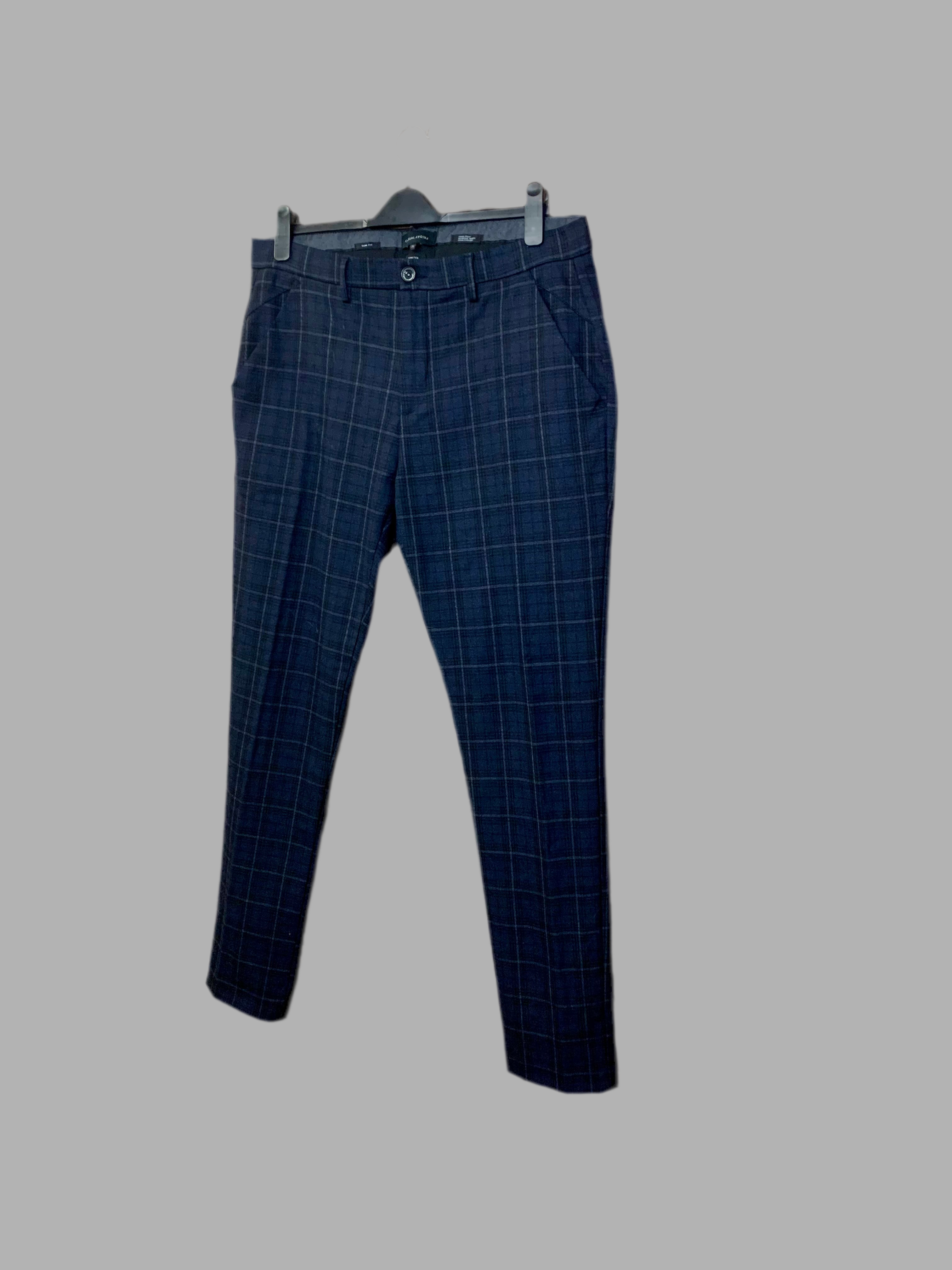 Pantalon à carreaux  Slim Fit -  Casual Friday