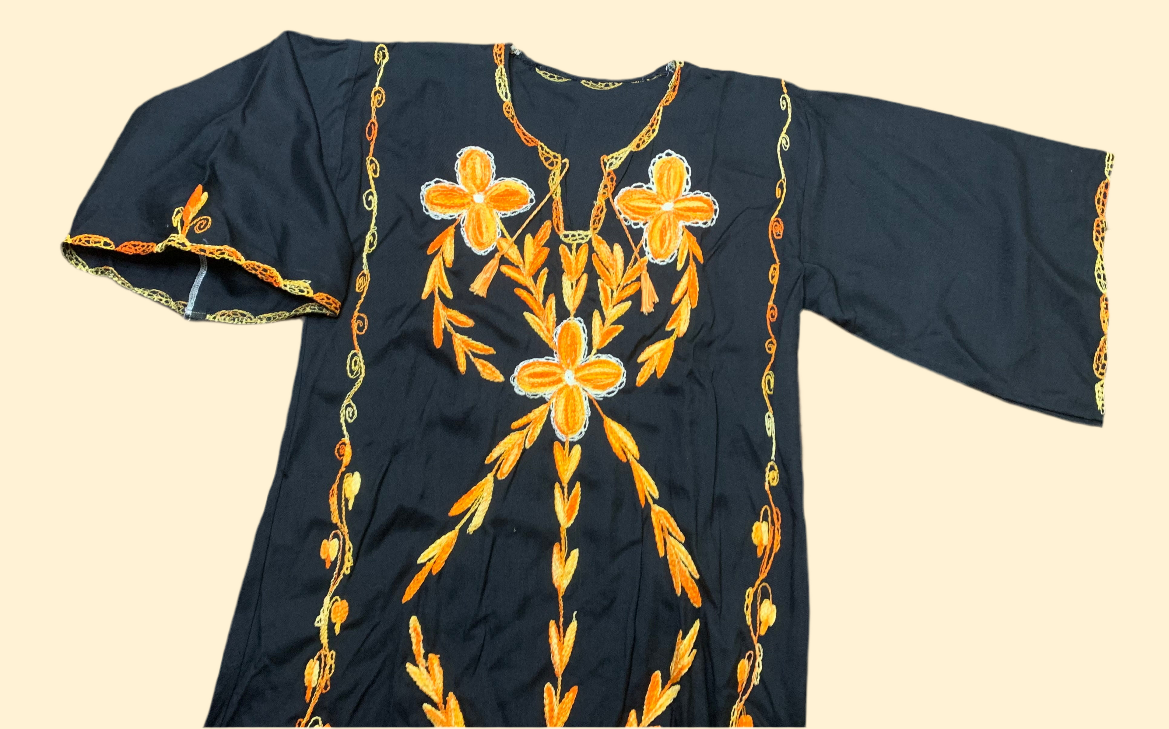 Robe Caftan bohème - vintage 70s