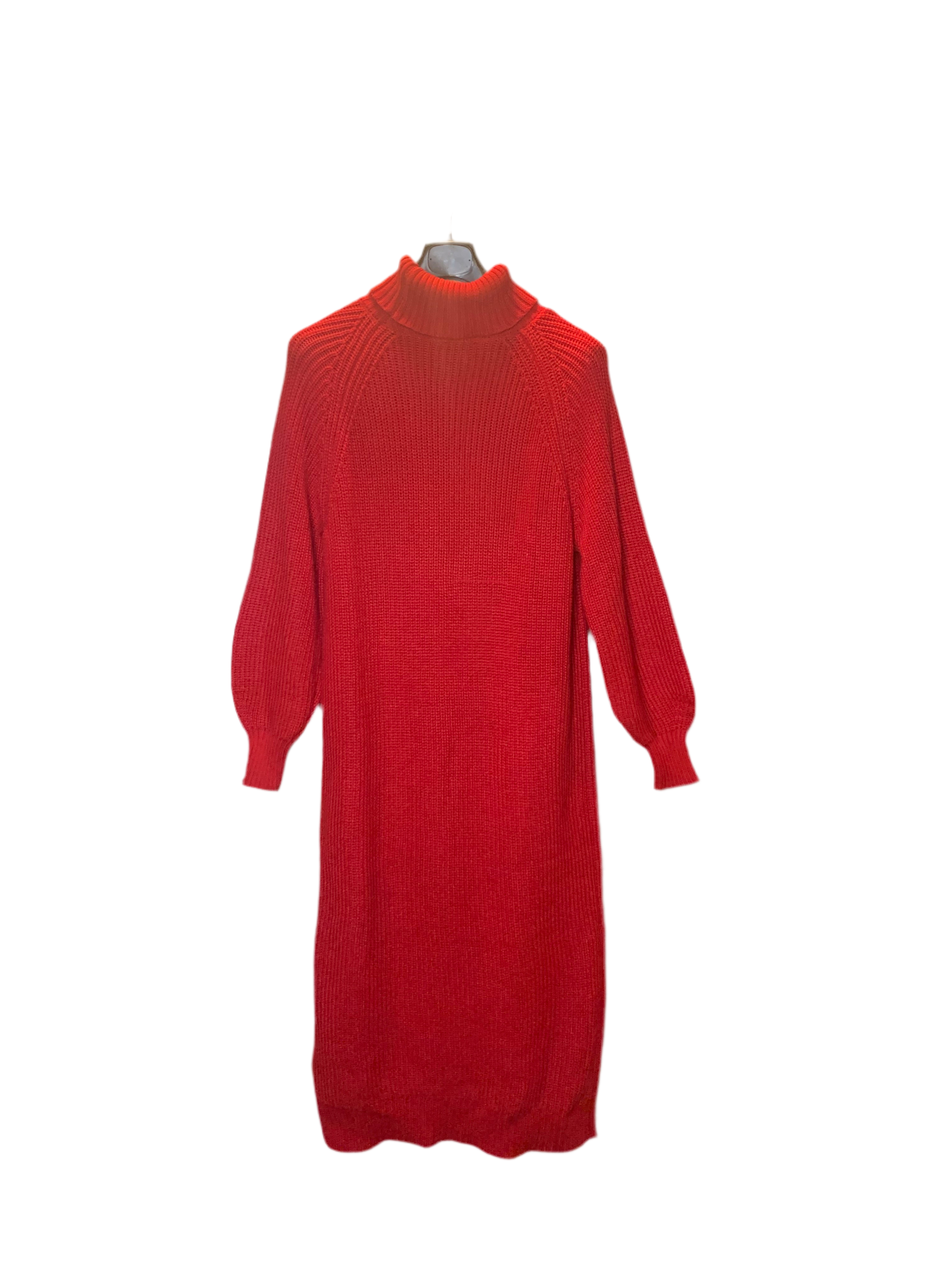 Robe longue en maille rouge - C & A