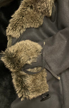 Manteau mi-long similicuir