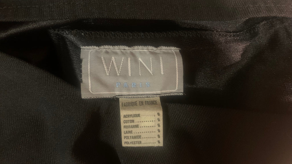 Robe Noire Vintage  – Épaules Dénudées –WINI