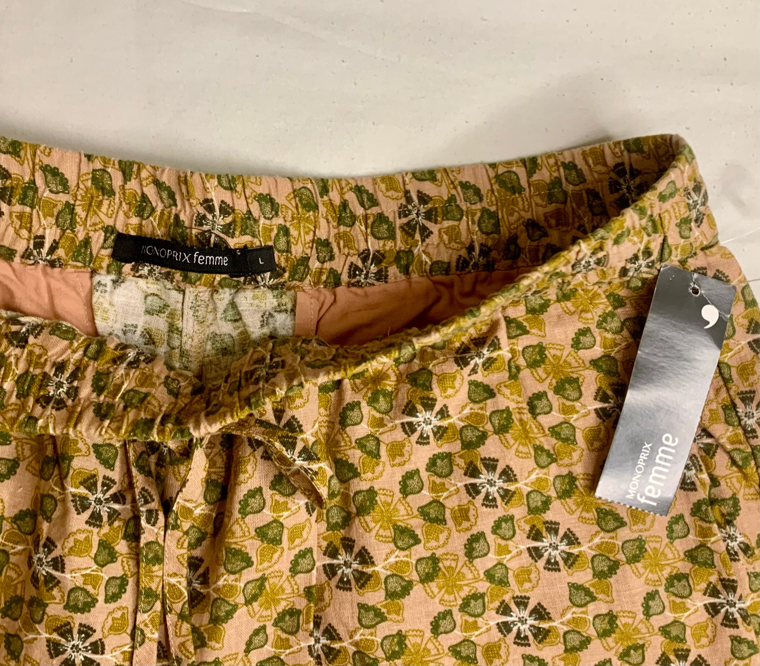 Pantalon Lin & Coton - Monoprix