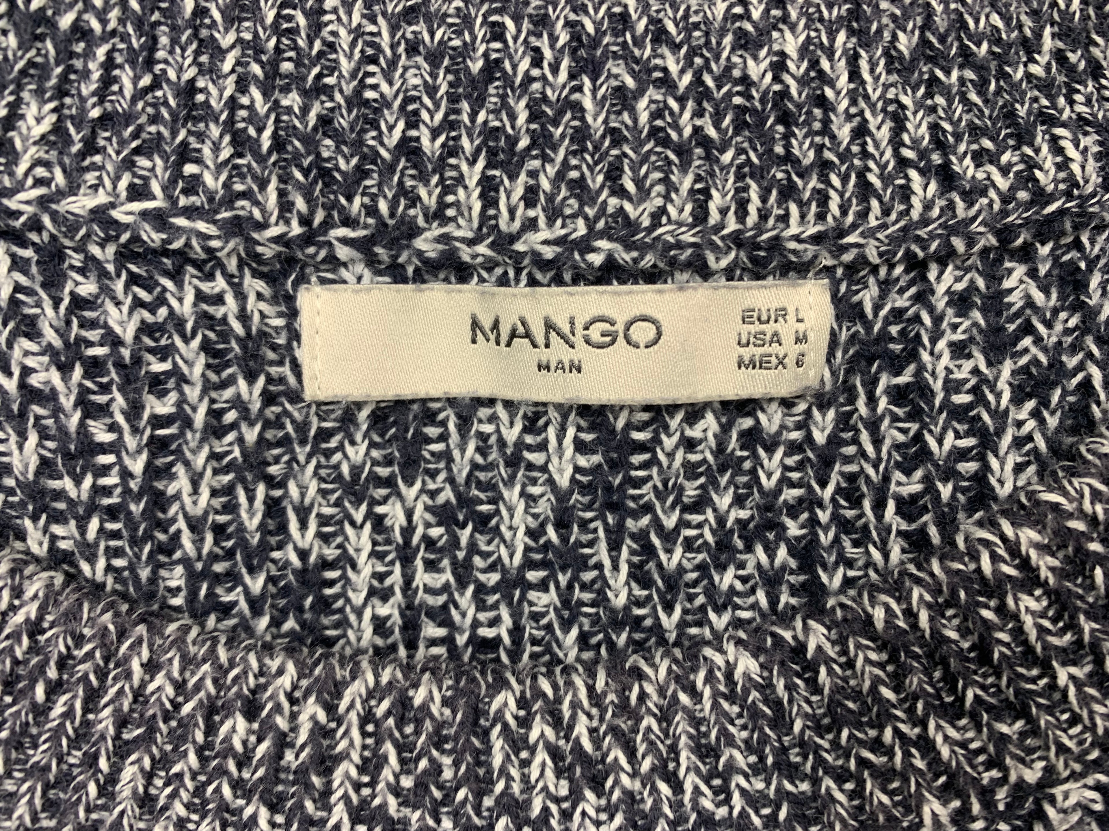 Pull  MANGO Man - Bleu chiné