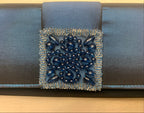 Sac pochette bleu