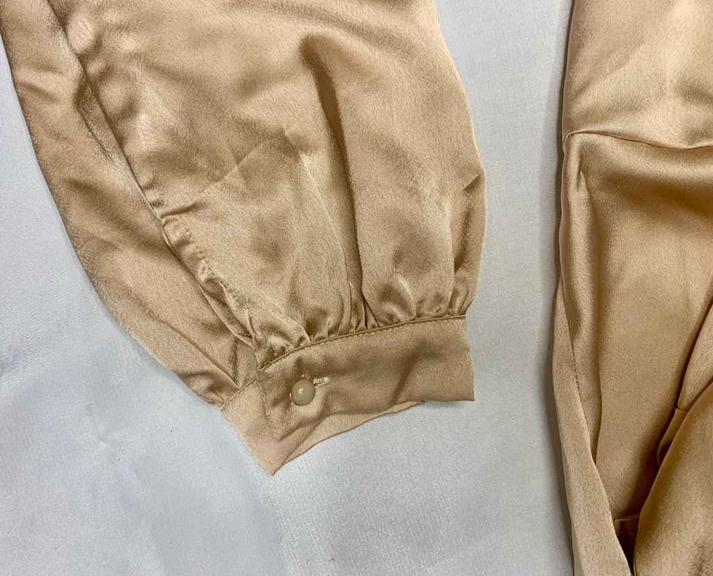 Robe portefeuille satinée - beige champagne Boohoo