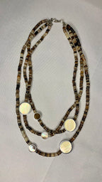 Collier Perle de Coquillage - 3 Brins