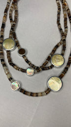 Collier Perle de Coquillage - 3 Brins