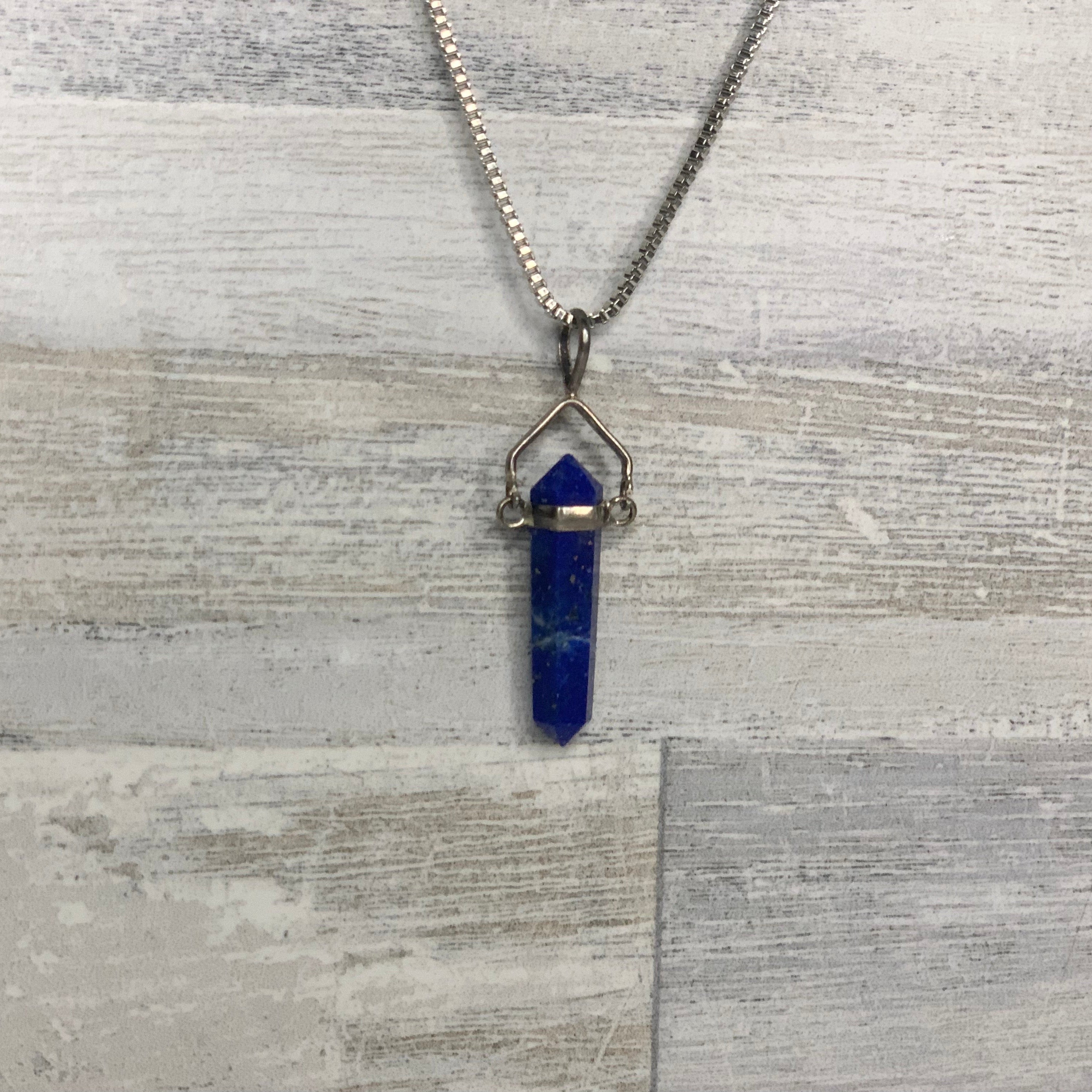 Pendentif Pointe lapis-lazuli