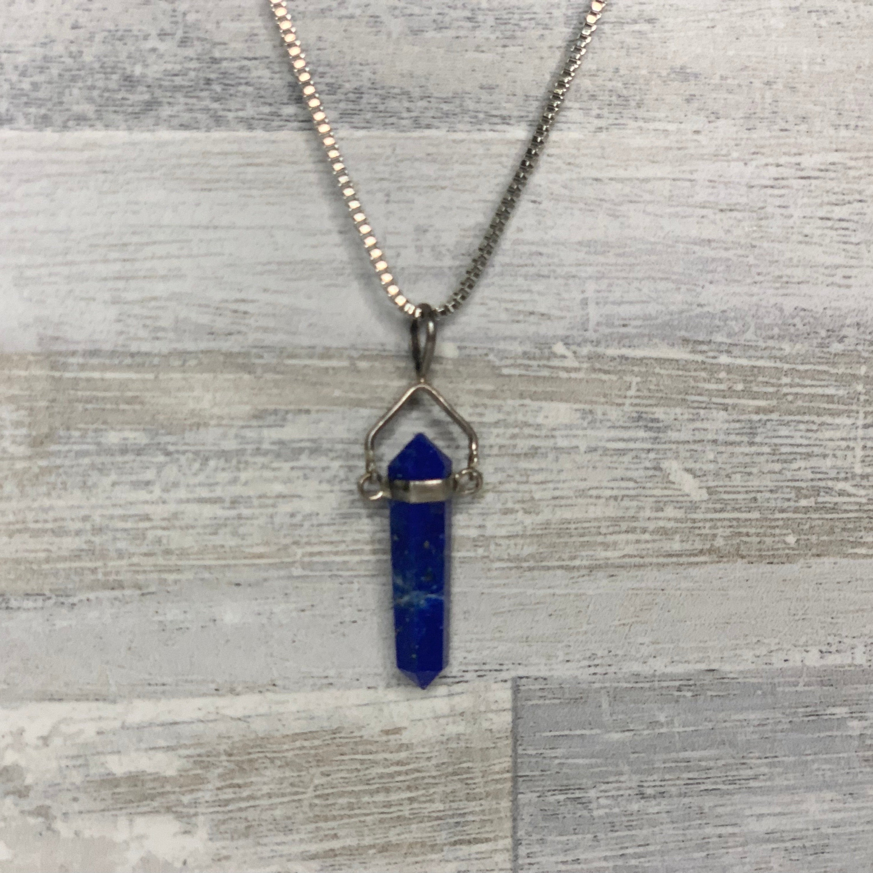 Pendentif Pointe lapis-lazuli